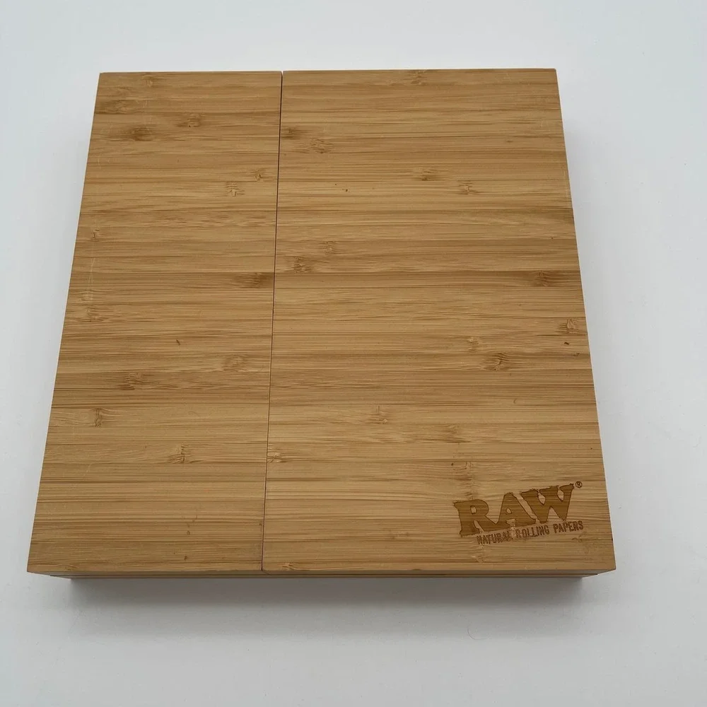 RAW Triple Flip Bamboo Magnetic Rolling Tray